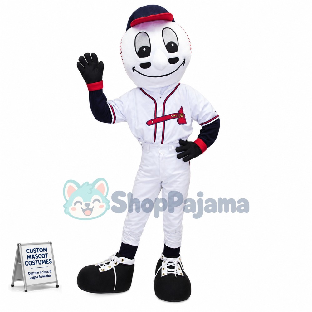 Homer Baseball Ball Mascot Costume