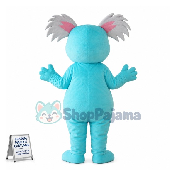 Blue Koala Mascot Costume