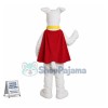 Super White Dog Mascot Costume