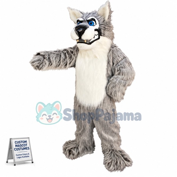 Alpha Wolf Mascot Costume