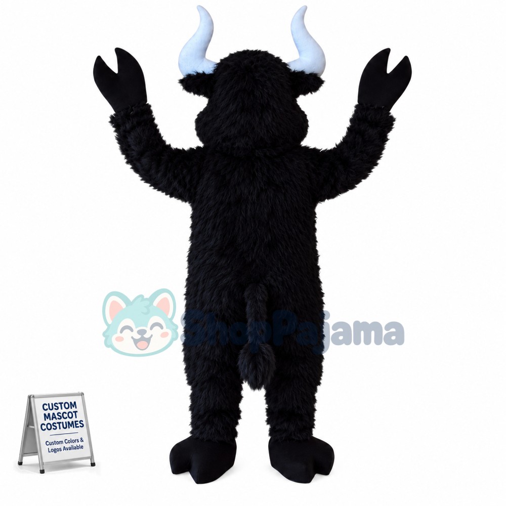 Black Bull Mascot costume Custom Mascot