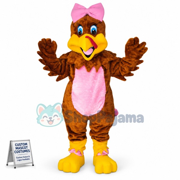 Girl Turkey Mascot Costume