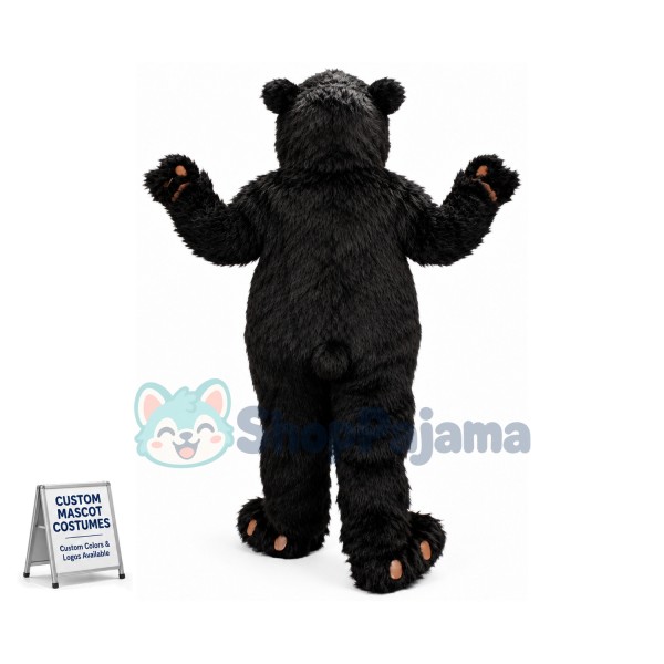 Big Black Bear Mascot Costume