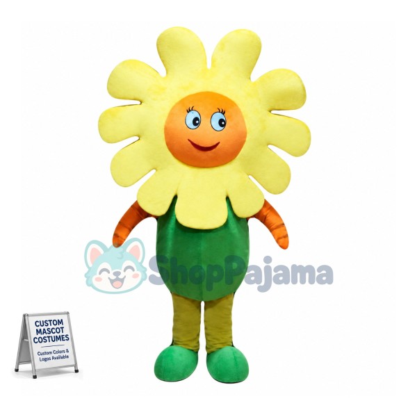 Custom Mascot Sun Flower Mascot Costume