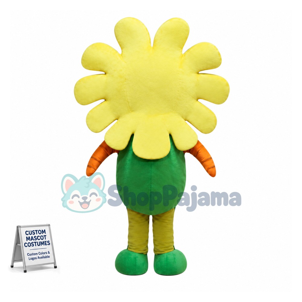 Custom Mascot Sun Flower Mascot Costume