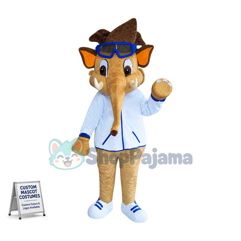 Boy Elephant Mascot Costume