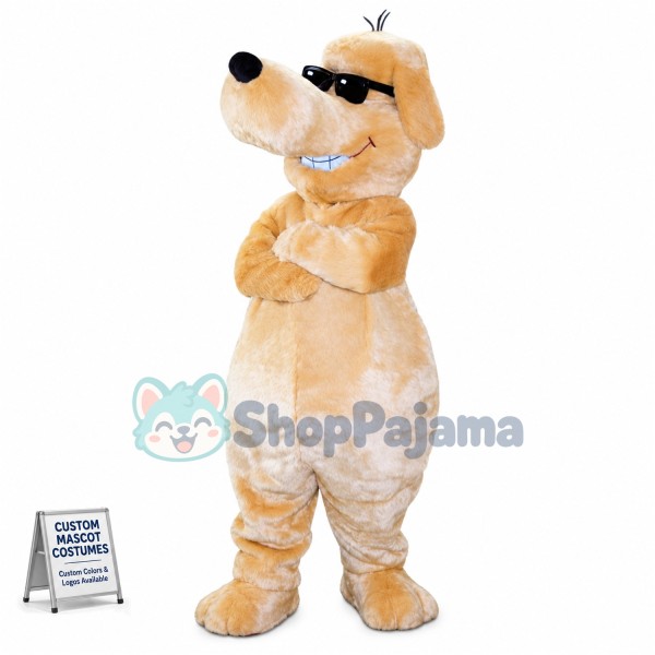 Sunglasses Dog Mascot Costume