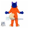 Blue Fox Mascot Costume