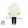 Big Fried Egg Mascot Costume