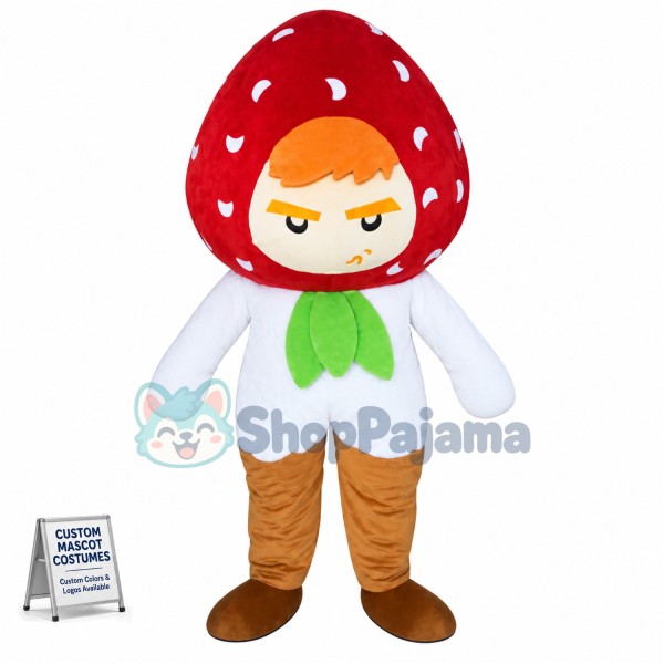Strawberry Boy Mascot Costume