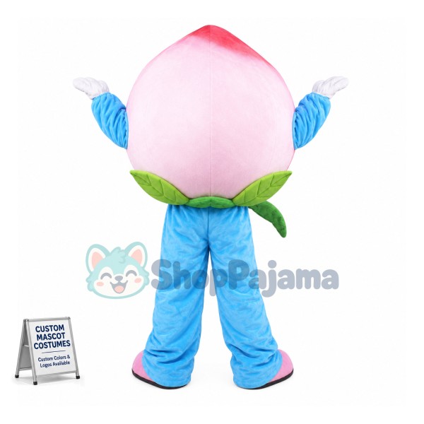 Custom Mascot Pink Peach Mascot Costume