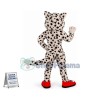 Happy Snow Leopard Mascot Costume