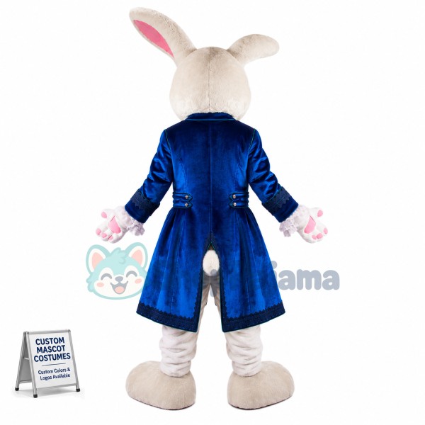 Elegant Rabbit Mascot Costume Custom Mascot