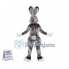 Black White Pink Rabbit Mascot Costume