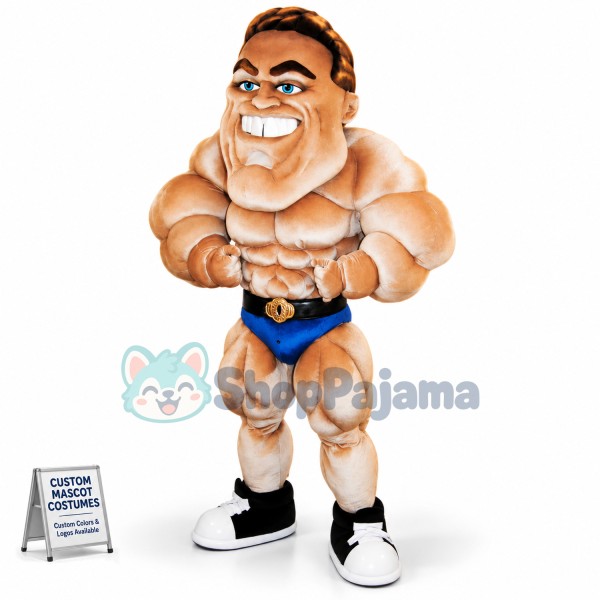 Bodybuilder Mascot Costume
