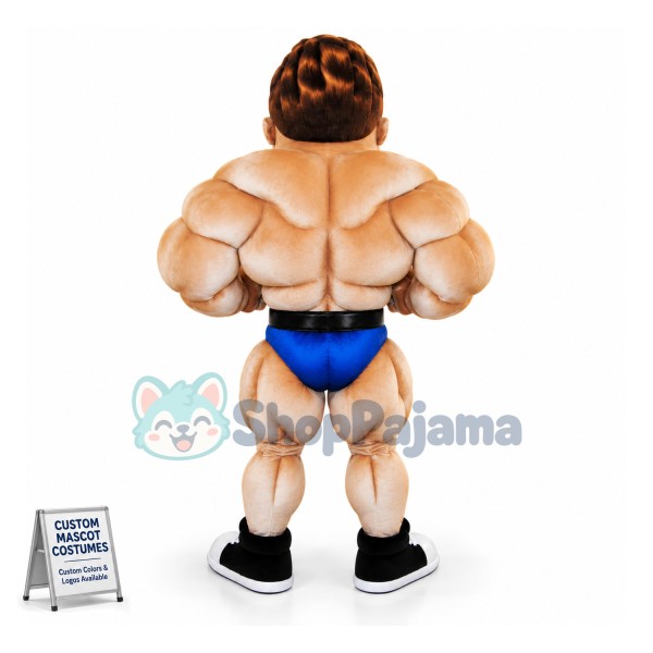 Bodybuilder Mascot Costume