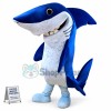 Professional Quality Blue Shark Mascot Costume