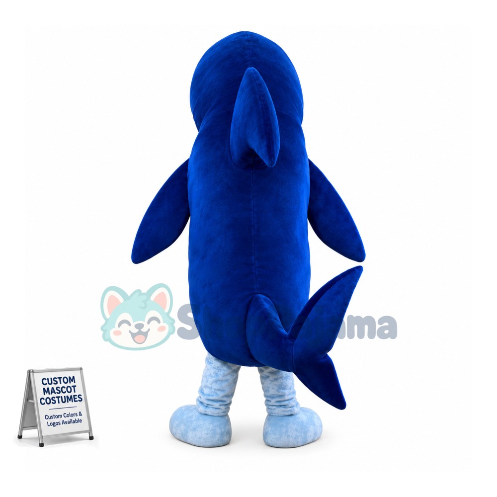 Professional Quality Blue Shark Mascot Costume