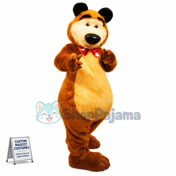 Super Cute Furry Bear Mascot Costume