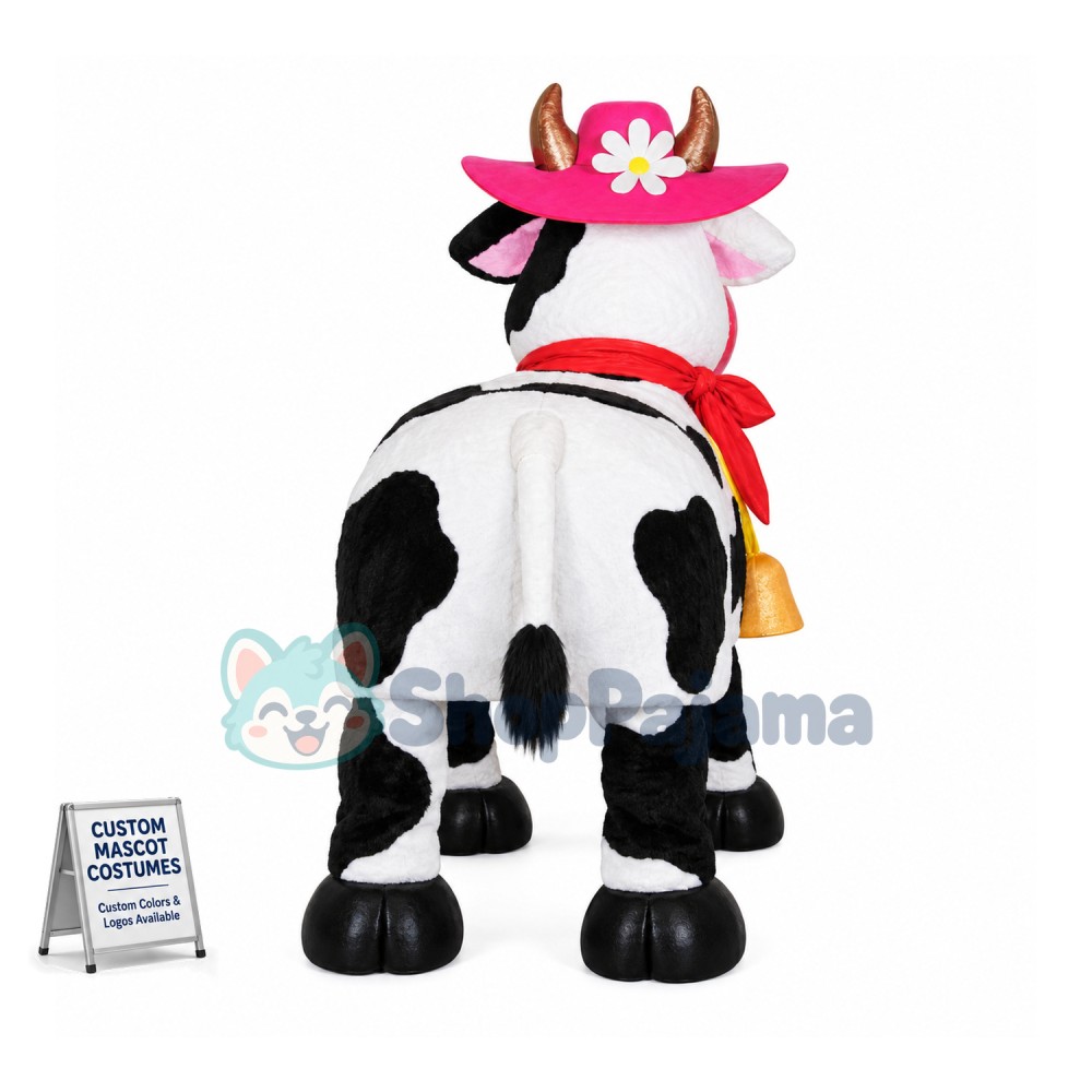 Beautiful Cow Mascot Costume Custom Mascot