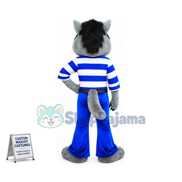 Best Quality Grey Wolf Mascot Costume
