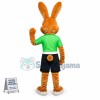 Friendly Brown Rabbit Mascot Costume