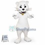 Top Quality White Cat Mascot Costume