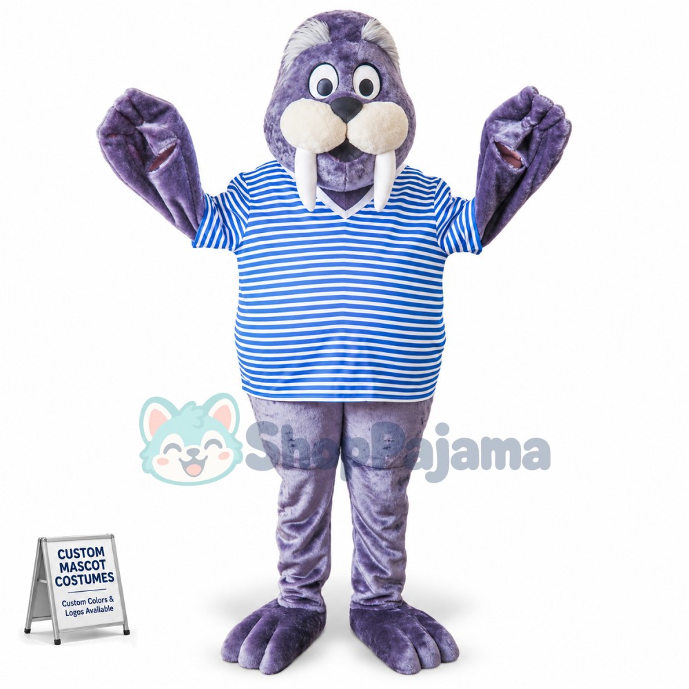 Happy Walrus Mascot Costume