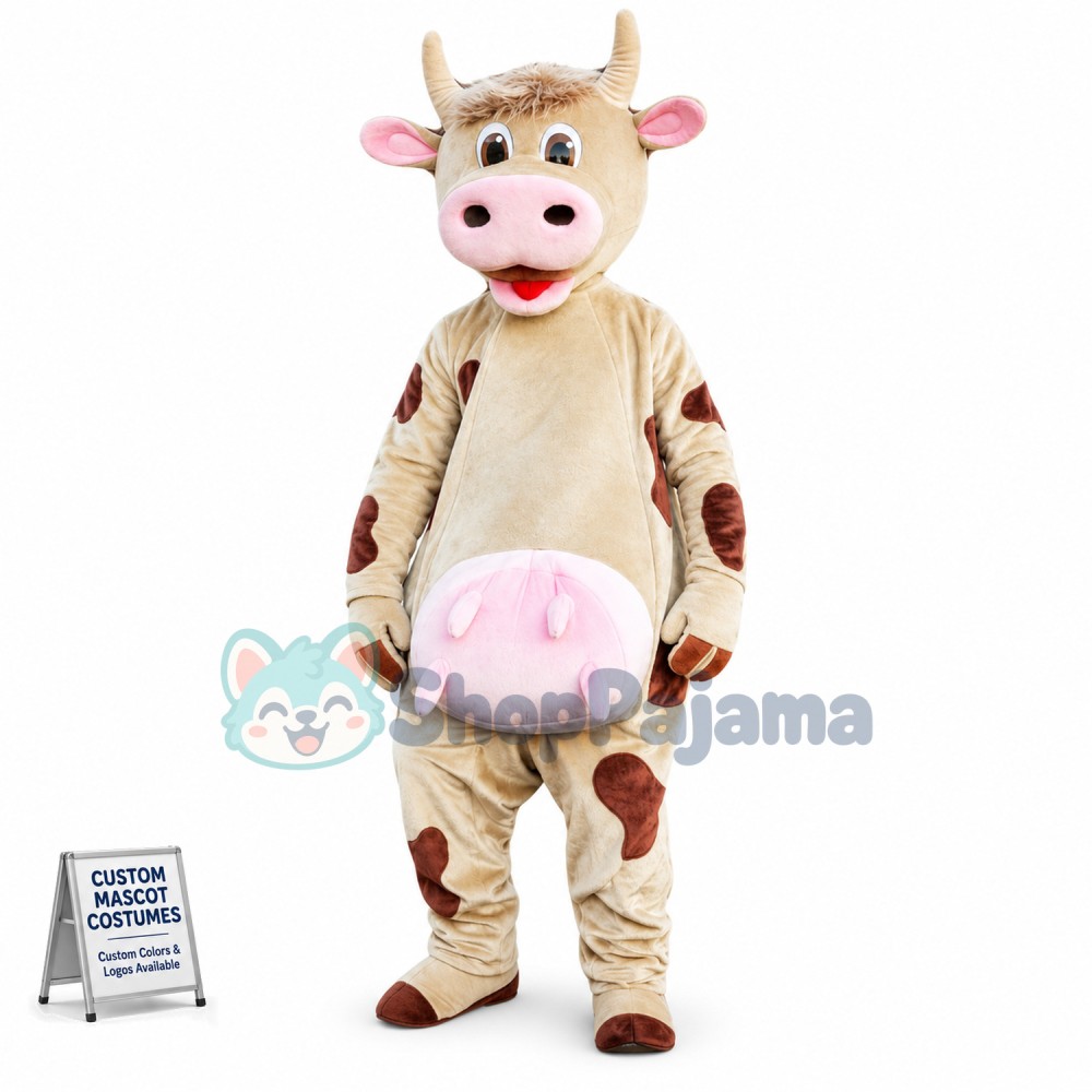 Top Quality Lightweight Cow Mascot Costume