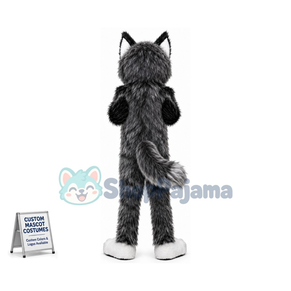 Super Cute Wolf Mascot Costume