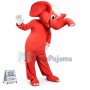 Top Quality Red Elephant Mascot Costume