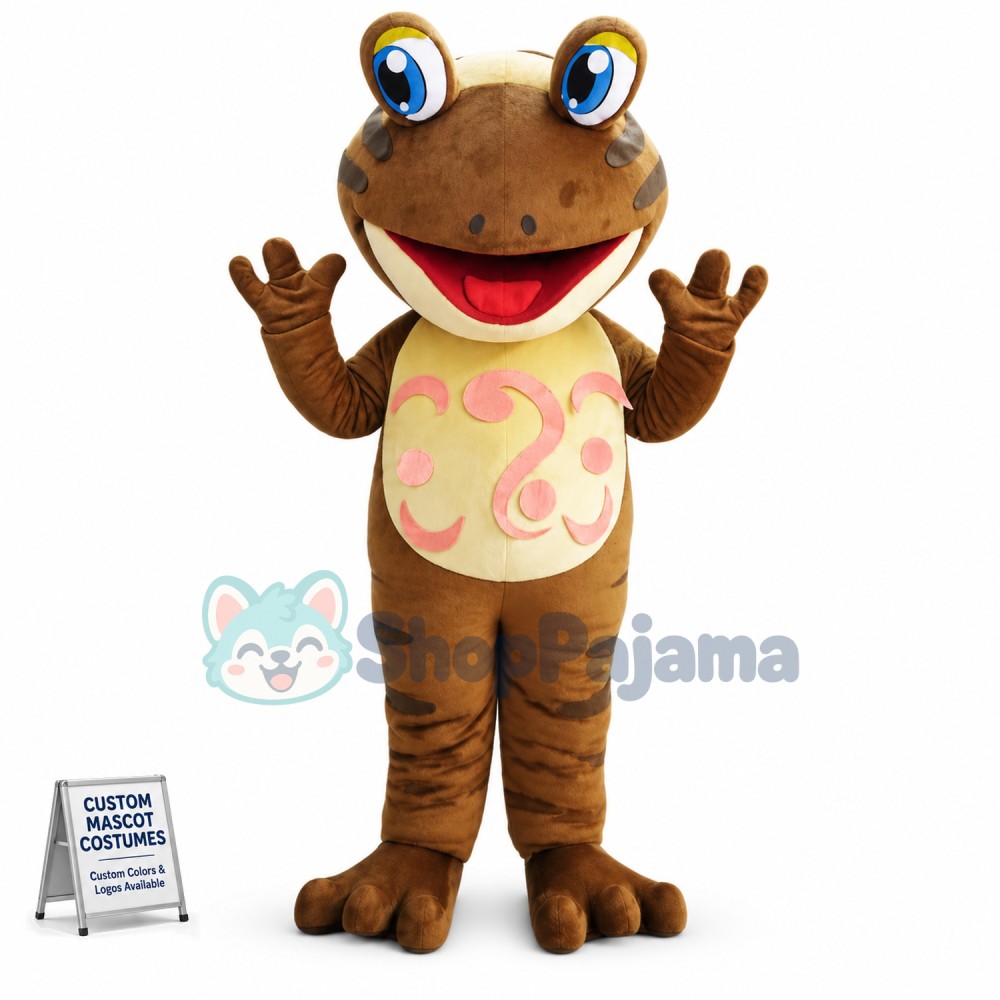 Brown Lightweight Frog Mascot Costume