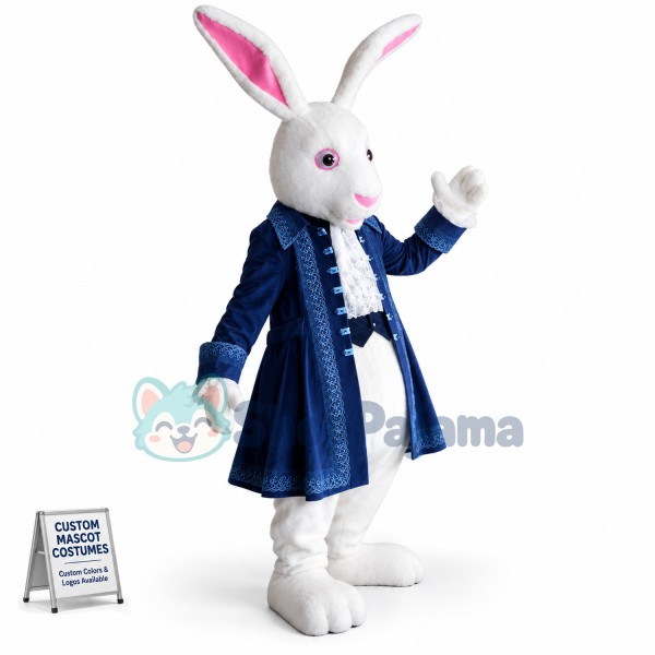 Top Quality White Rabbit Mascot Costume