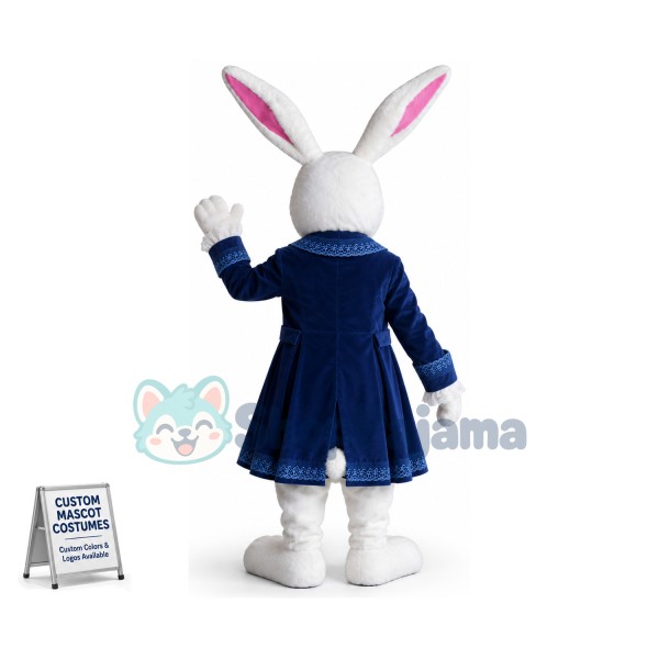 Top Quality White Rabbit Mascot Costume