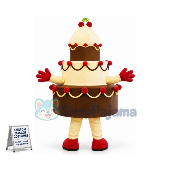 Top Quality Birthday Cake Mascot Costume