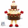 Top Quality Birthday Cake Mascot Costume