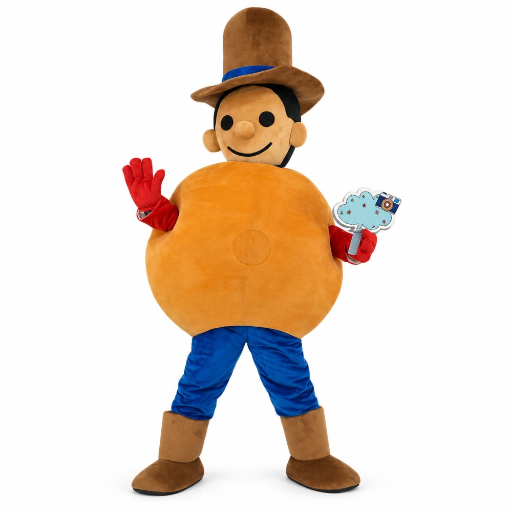 Bright Puppet With Chubby Body Mascot Costume