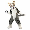 Vigorous the Smooth-coat Wolf Mascot Costume