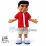 The Outdoor Sport Black Boy Mascot Costume