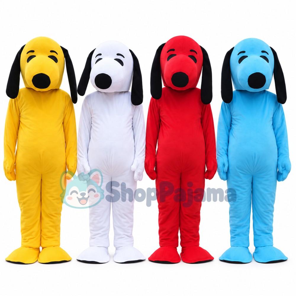 Adult Cartoon Character Snoopy Mascot Costume