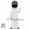 Uyghur Teenager In Plaid Headscarf Mascot Costume