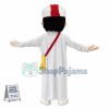 The Minority Teenager In White Robe Mascot Costume