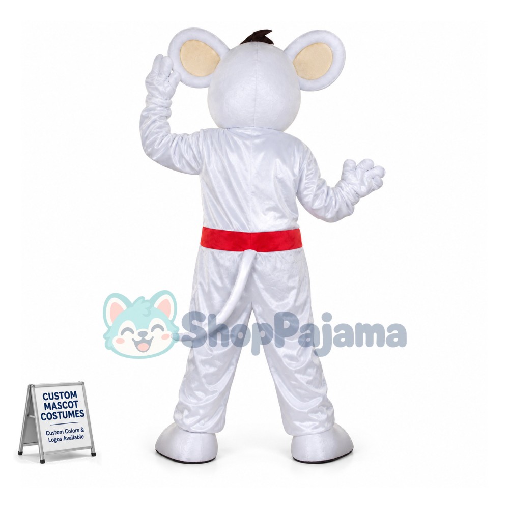 Vigilant Huge One-eyed White Mouse Mascot Costume