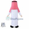 Traditional Arab Man With Pink Turban Mascot Costume