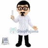 Guiding Expert Holding Drawings Mascot Costume