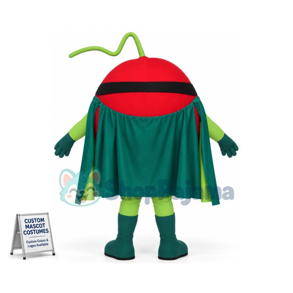 Cartoon Red Apple Guardian Mascot Costume