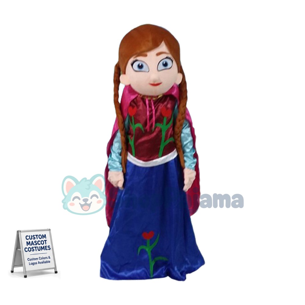 Brave Little Princess Anna Mascot Costume