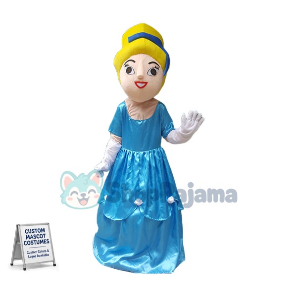 The Enchanted Princess Cinderella Mascot Costume
