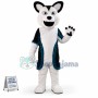 Adult Size Soft Plush Husky Dog Mascot Costume
