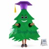 Christmas Doctor Pine Tree Mascot Costume